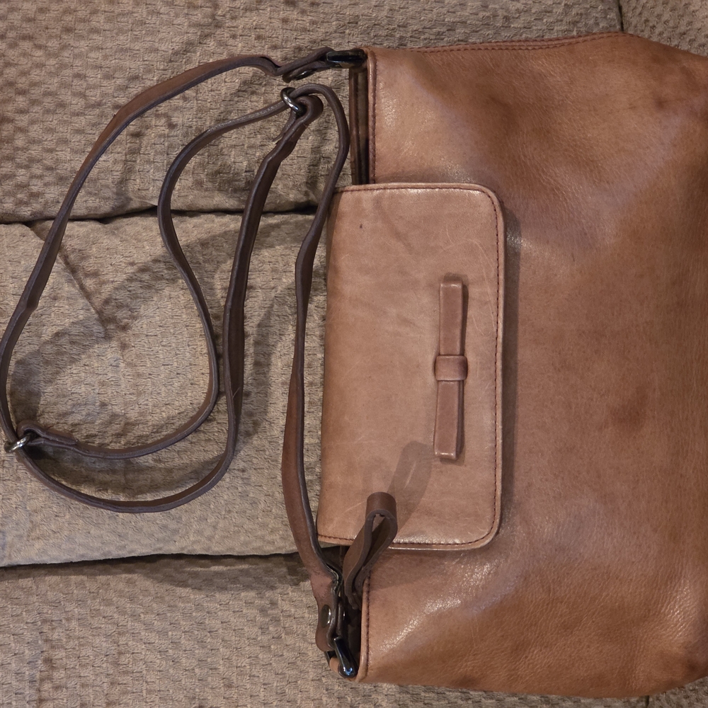 Brown Leather Crossbody Bag